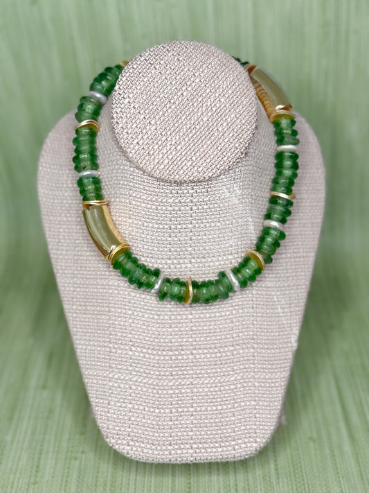 Silas Necklace Green