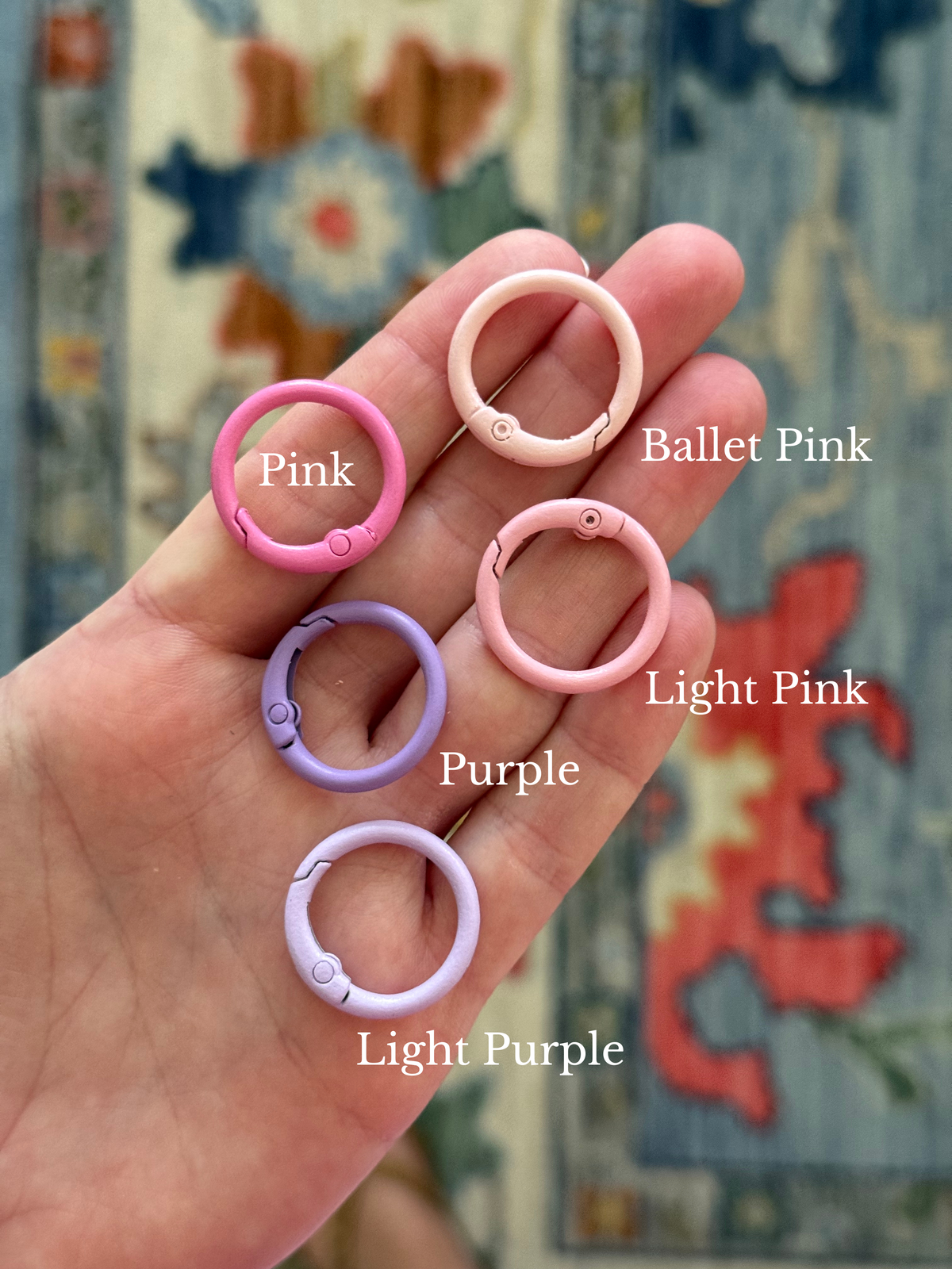 Color Clasps Pinks